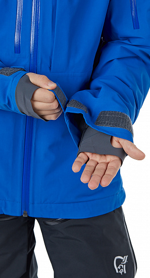 Куртка детская Norrona Lofoten Gore-Tex Primaloft Olympian Blue - Фото 6 большая