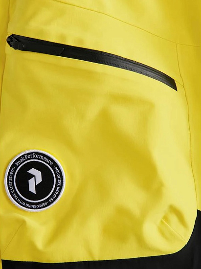 Брюки женские Peak Performance Vertixs 2L Patch Citrine/Black - Фото 4 большая
