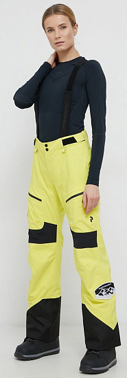 Брюки женские Peak Performance Vertixs 2L Patch Citrine/Black - Фото 7 большая