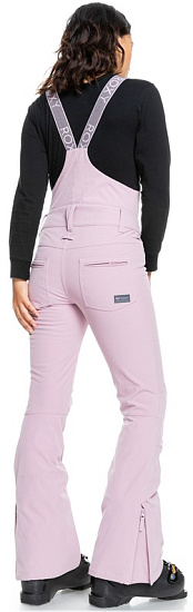 Брюки женские Roxy Summit Bib Dawn Pink - Фото 3 большая
