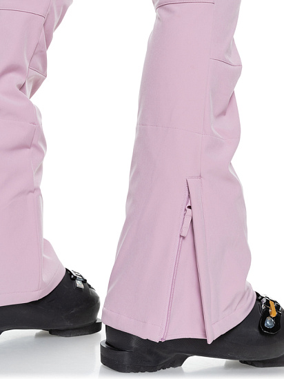 Брюки женские Roxy Summit Bib Dawn Pink - Фото 8 большая
