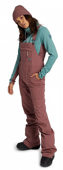 Полукомбинезон женский Burton Avalon Bib Rose Brown - Фото 3 большая