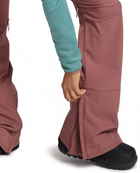 Полукомбинезон женский Burton Avalon Bib Rose Brown - Фото 8 большая