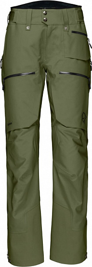Брюки женские Norrona Lofoten Gore-Tex Pro Olive Night - Фото 1 большая