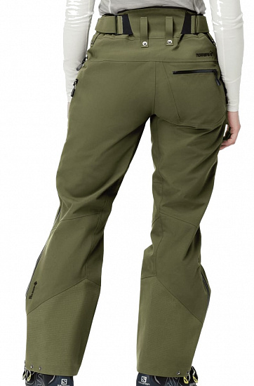 Брюки женские Norrona Lofoten Gore-Tex Pro Olive Night - Фото 4 большая