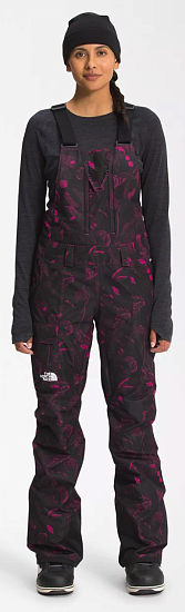 Брюки женские The North Face Freedom Bib Roxbury Pink Halftone Floral Print - Фото 3 большая