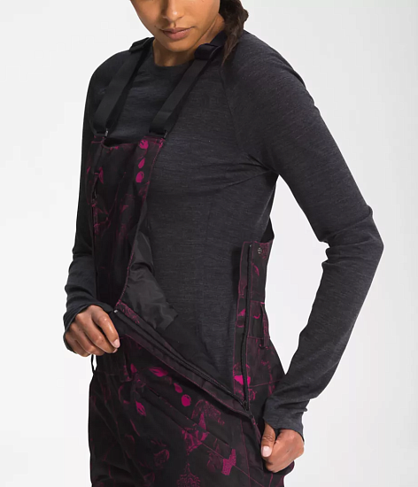 Брюки женские The North Face Freedom Bib Roxbury Pink Halftone Floral Print - Фото 6 большая