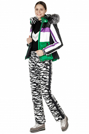 Брюки женские SportAlm Jump Tiger BAM Optical White - Фото 7 большая