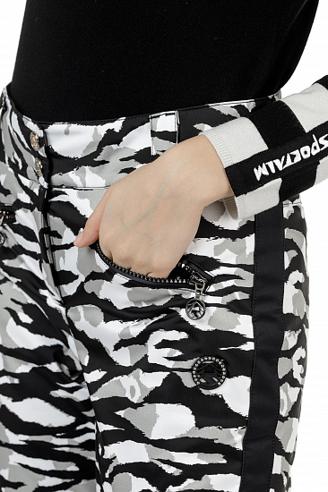 Брюки женские SportAlm Jump Tiger BAM Optical White - Фото 8 большая