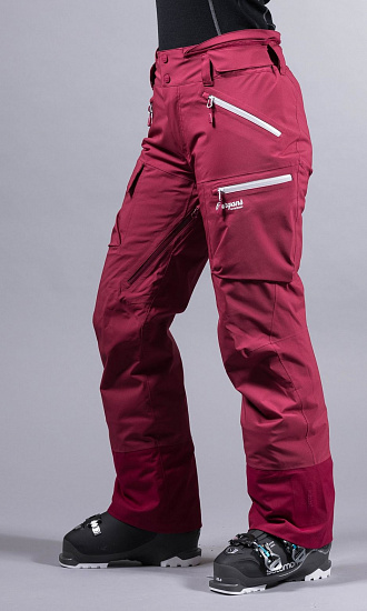 Брюки женские Bergans Hafslo Ins BeetRed/SilverGrey - Фото 2 большая