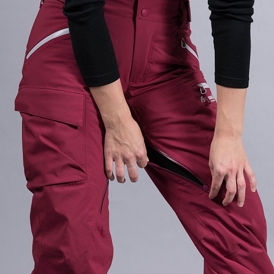 Брюки женские Bergans Hafslo Ins BeetRed/SilverGrey - Фото 7 большая