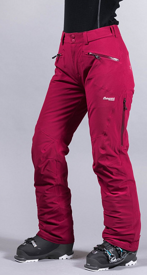 Брюки женские Bergans Oppdal Ins BeetRed/SilverGrey - Фото 4 большая