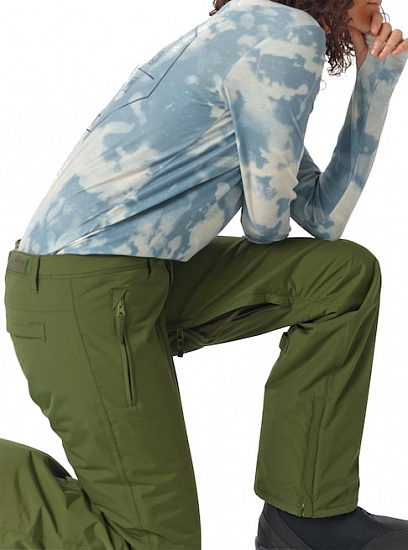 Брюки женские Burton Society Rifle Green - Фото 6 большая