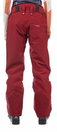 Брюки женские Norrona Lofoten Gore-Tex Insulated Rhubarb - Фото 8 большая