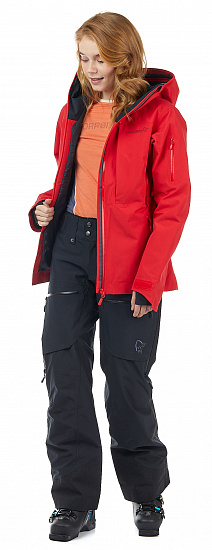Брюки женские Norrona Lofoten Gore-Tex Insulated Caviar - Фото 5 большая