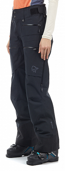 Брюки женские Norrona Lofoten Gore-Tex Insulated Caviar - Фото 7 большая