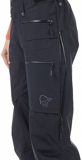 Брюки женские Norrona Lofoten Gore-Tex Insulated Caviar - Фото 11 большая