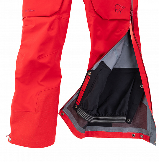 Брюки женские Norrona Lofoten Gore-Tex Pro True Red - Фото 6 большая