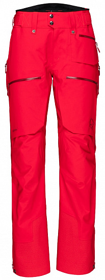 Брюки женские Norrona Lofoten Gore-Tex Pro True Red - Фото 1 большая