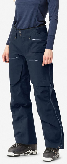 Брюки женские Norrona Lofoten Gore-Tex Pro Indigo Night - Фото 4 большая