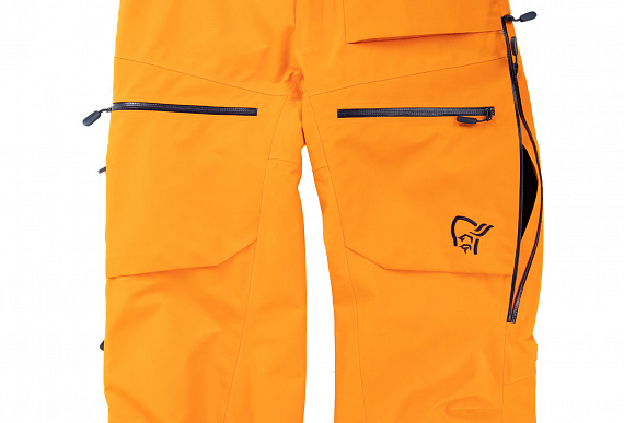 Брюки женские Norrona Lofoten Gore-Tex Insulated Orange Popsicle - Фото 6 большая