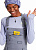 Брюки женские Burton Avalon Bib Folkstone Gray - Фото 6 малая
