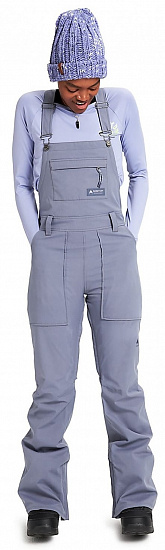 Брюки женские Burton Avalon Bib Folkstone Gray - Фото 2 большая