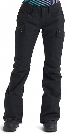 Брюки женские Burton Gloria Ins True Black - Фото 3 большая