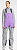 Брюки женские Haglofs Vassi GTX Pro Purple Ice/Concrete - Фото 3 малая