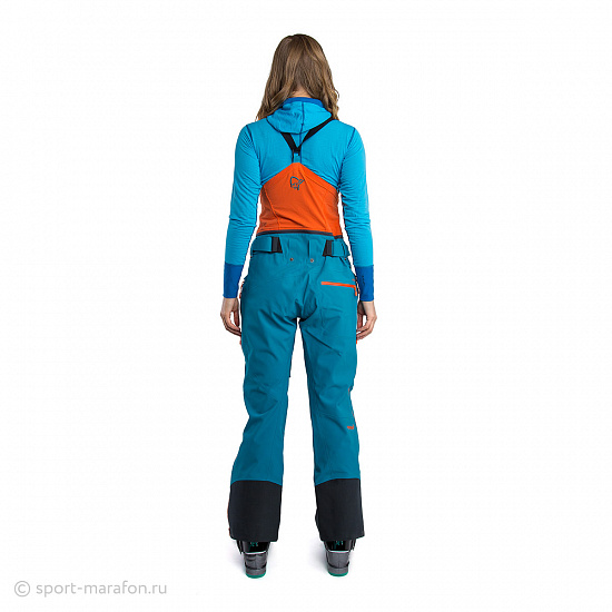 Брюки женские Norrona Lofoten Gore-Tex Pro Iceberg Blue - Фото 7 большая