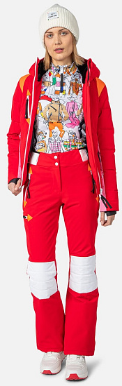 Брюки женские Rossignol JCC Pilot Str Red - Фото 4 большая