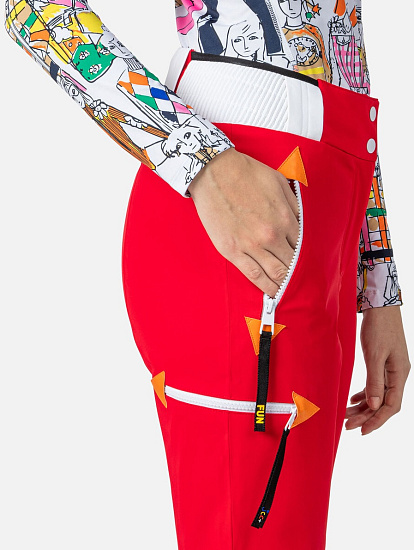 Брюки женские Rossignol JCC Pilot Str Red - Фото 7 большая