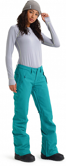 Брюки женские Burton Society Green-Blue Slate - Фото 4 большая