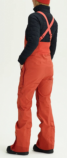 Брюки женские Burton [ak] Gore-Tex 3L Kimmy Bib Hot Sauce - Фото 5 большая