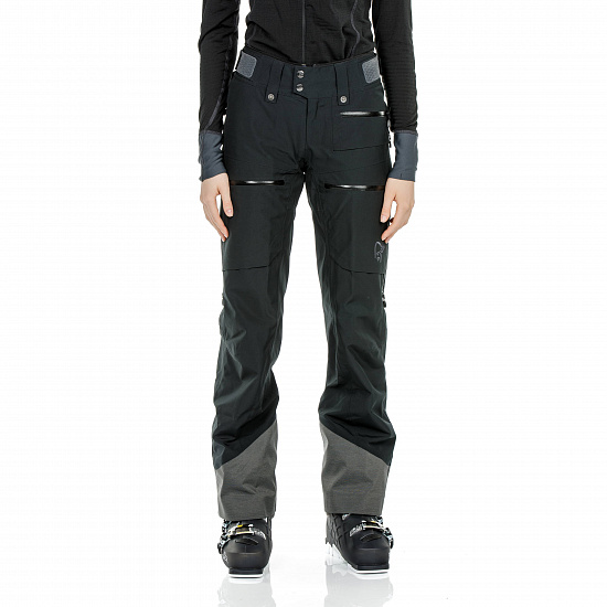 Брюки женские Norrona Lofoten Gore-Tex Insulated Caviar - Фото 2 большая
