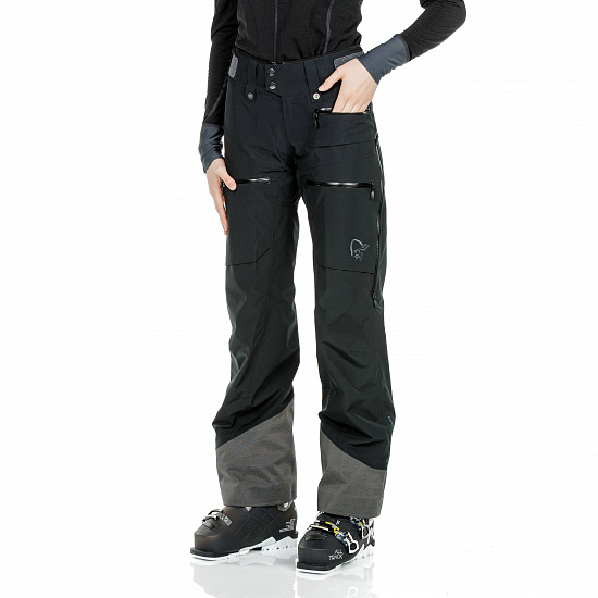 Брюки женские Norrona Lofoten Gore-Tex Insulated Caviar - Фото 3 большая
