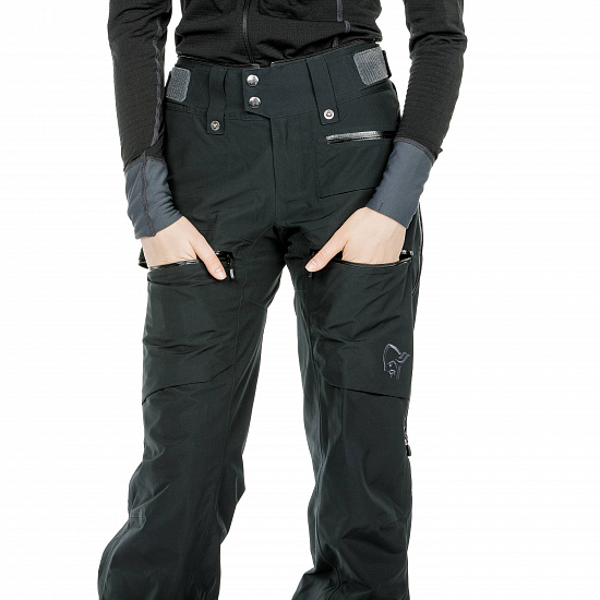 Брюки женские Norrona Lofoten Gore-Tex Insulated Caviar - Фото 7 большая