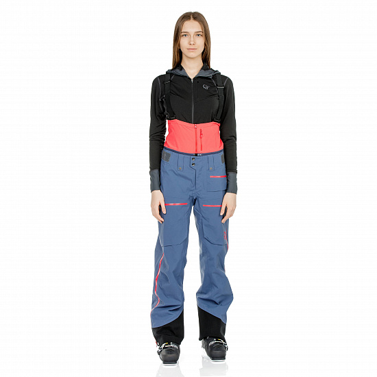 Брюки женские Norrona Lofoten Gore-Tex Pro Vintage Indigo - Фото 5 большая