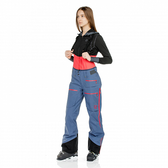 Брюки женские Norrona Lofoten Gore-Tex Pro Vintage Indigo - Фото 6 большая