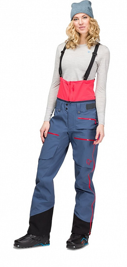 Брюки женские Norrona Lofoten Gore-Tex Pro Vintage Indigo - Фото 2 большая