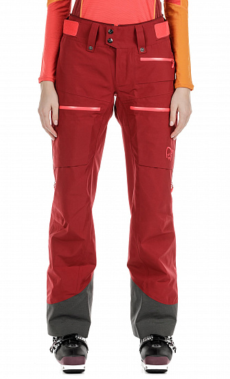 Брюки женские Norrona Lofoten Gore-Tex Insulated Rhubarb - Фото 2 большая