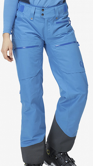 Брюки женские Norrona Lofoten Gore-Tex Insulated Campanula - Фото 2 большая