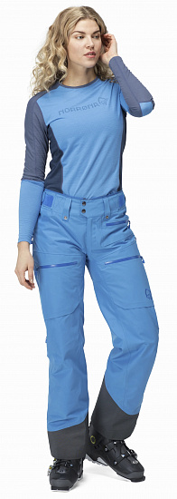 Брюки женские Norrona Lofoten Gore-Tex Insulated Campanula - Фото 6 большая