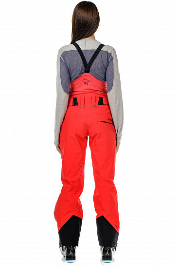 Брюки женские Norrona Lofoten Gore-Tex Pro Crisp Ruby - Фото 4 большая