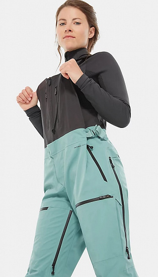 Брюки женские The North Face Ceptor Bib Green/Black - Фото 7 большая