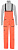 Брюки женские The North Face Purist Bib Radiant Orange - Фото 1 малая