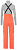 Брюки женские The North Face Purist Bib Radiant Orange - Фото 2 малая