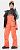 Брюки женские The North Face Purist Bib Radiant Orange - Фото 5 малая