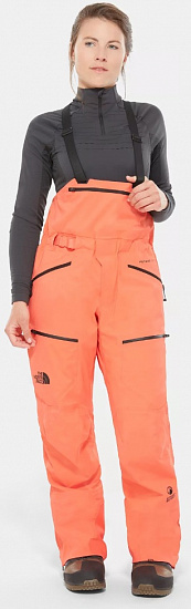 Брюки женские The North Face Purist Bib Radiant Orange - Фото 3 большая