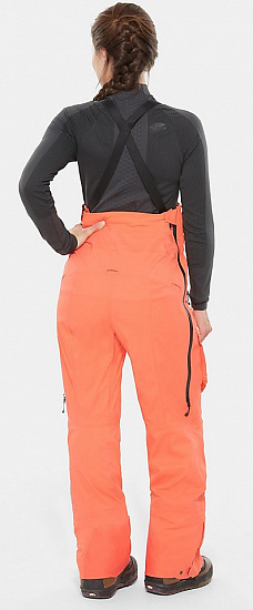 Брюки женские The North Face Purist Bib Radiant Orange - Фото 4 большая